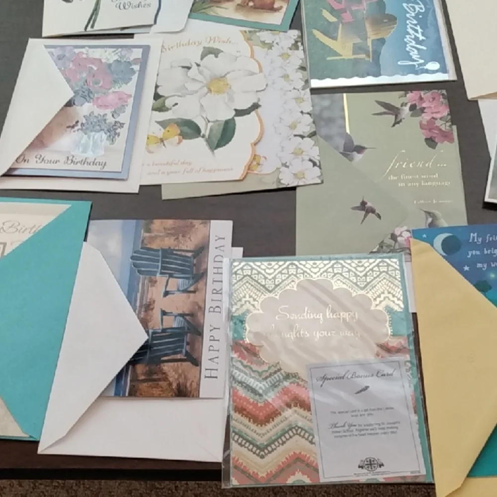 Bundle 30 Assorted Greeting Cards with Matching Envelopes For Various Occasions